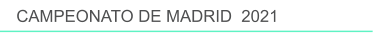 CAMPEONATO DE MADRID  2021